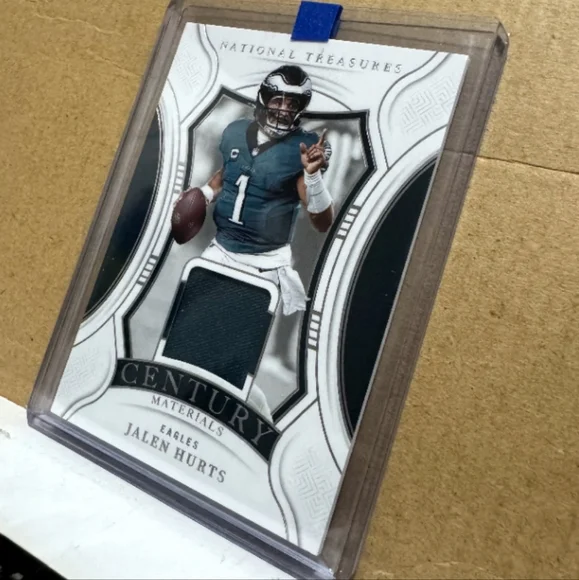 🏈🏆Jalen Hurts "National Treasures Century Materials - 99/99 Insert" Card🏆🏈 - Picture 2 of 6